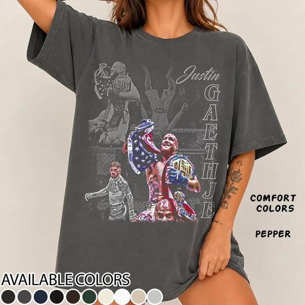 Justin Gaethje Basketball Retro T-Shirt Unisex Bk